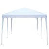 3 x 6m Home Use Outdoor Camping Waterproof Folding Tent with Carry Bag White