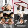 Weight Lifting Grips with Wrist Straps - Weightlifting Hooks, Non-Slip Cowhide Padded Workout Gloves for Men and Women Deadlift, Pull Up, Rows, Home G